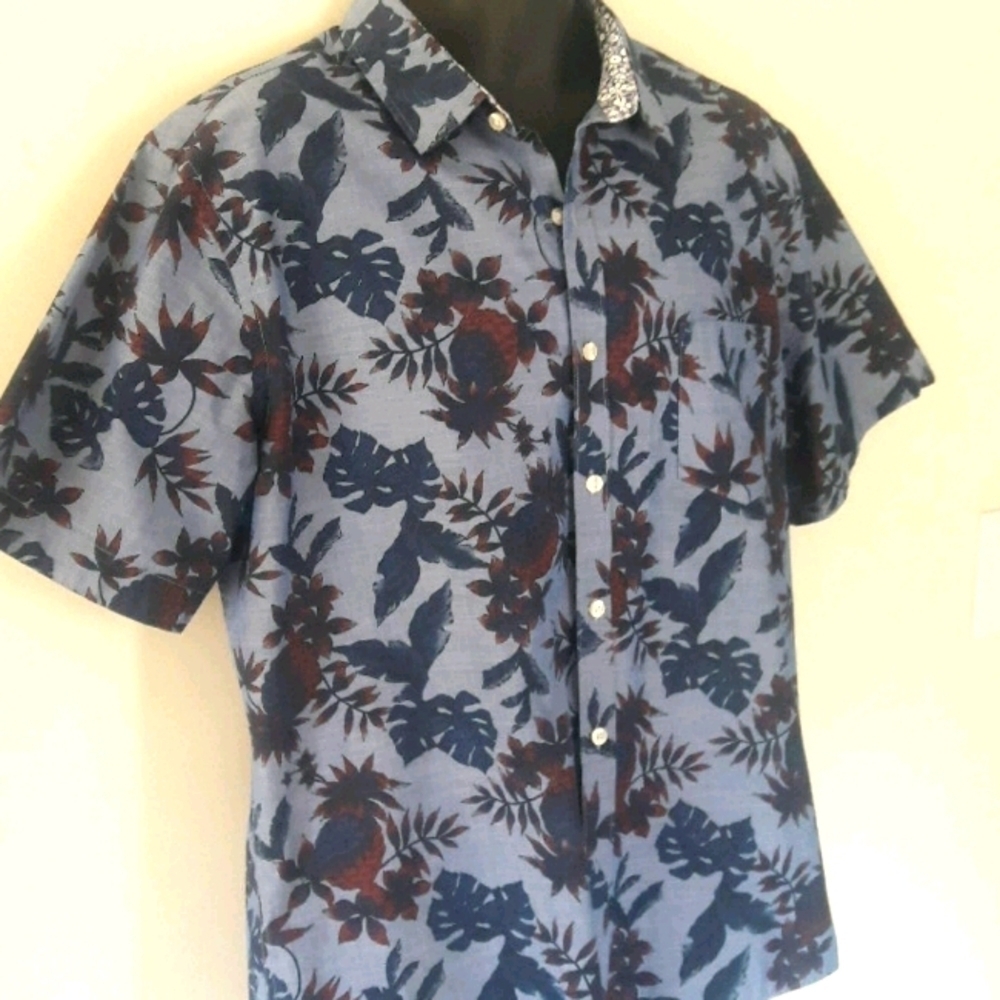 VAN HEUSEN Tropical Spring/Summer Shirt, XL - Picture 8 of 9
